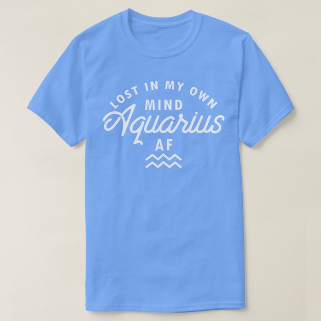 Camiseta Aquarius Perdeu Na Minha Própria Mente (Frente do Design)
