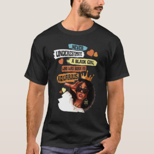 Camiseta Aquarius Queen Eu Sou Mais Forte Aniversário Para 