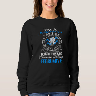 Camiseta Aquarius Zodiac Sinal 18 De Fevereiro Para Mulhere