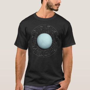 Camiseta Aquarius Zodiac - Sinal Astrológico - Planeta Ura