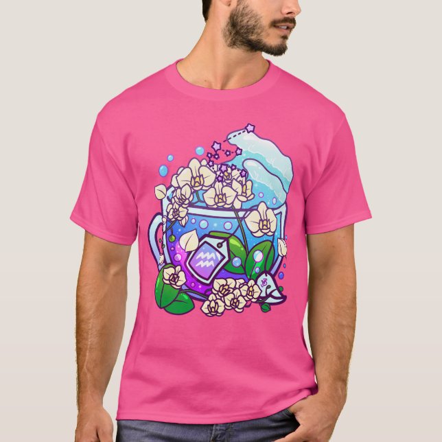 Camiseta Aquarius Zodiac Teacup (Frente)