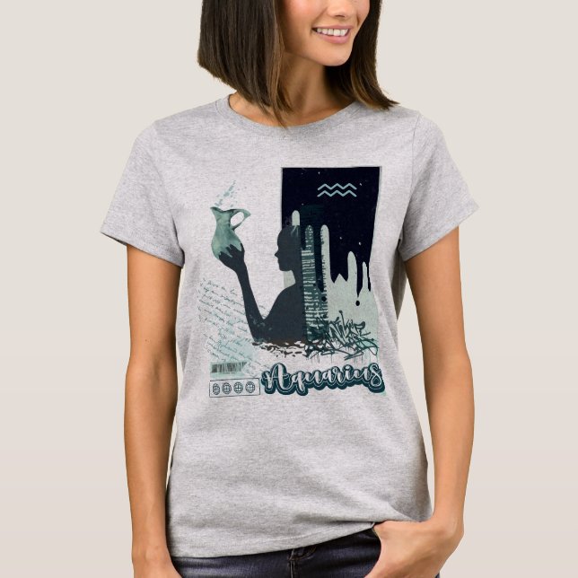 Camiseta "Aquarius" Zodiac Tee ♒ (Frente)