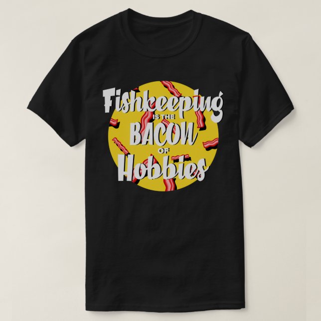 Camiseta Aquascapa Aquarista Bacon Aquário Aquário (Frente do Design)