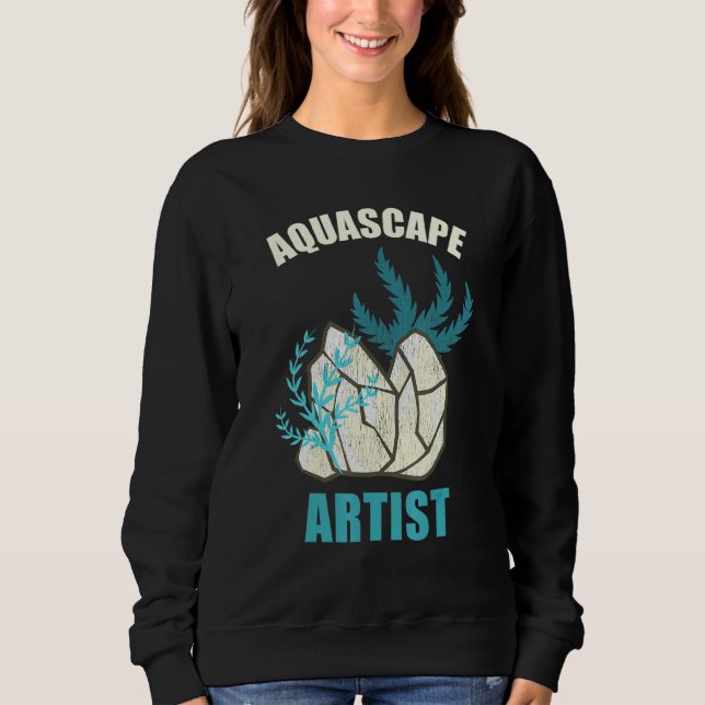 Camiseta Aquascape Artist Fish Tank Aquatic Garden Ornament (Frente)