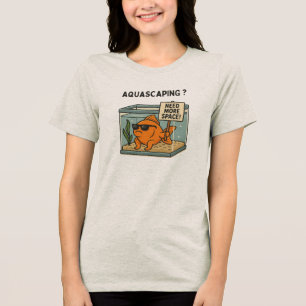 Camiseta Aquascaping Peixes Engraçados – Humor de Aquário