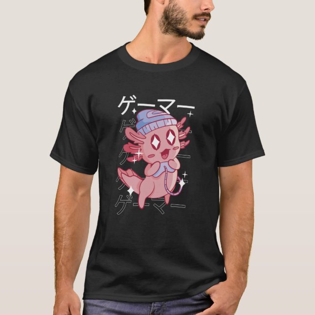 Camiseta Aquatic Creature Gaming Japanese Kawaii Cute Funny (Frente)