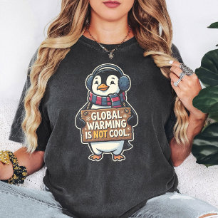 Camiseta Aquecimento Global Não É Legal Pinguim