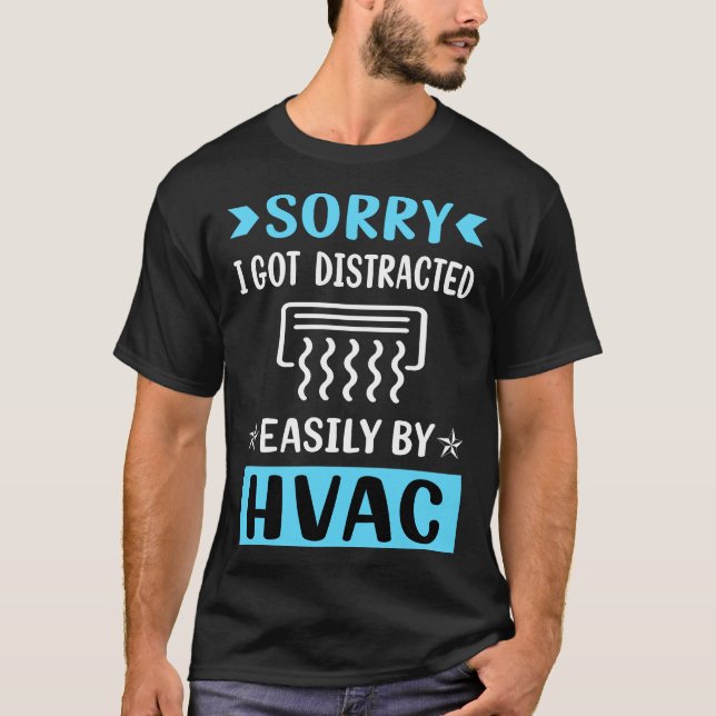 Camiseta Aquecimento, ventilação e ar condicionado distraíd (Frente)