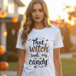 Camiseta Aquela Bruxa Fez A Minha Tipografia De Doces