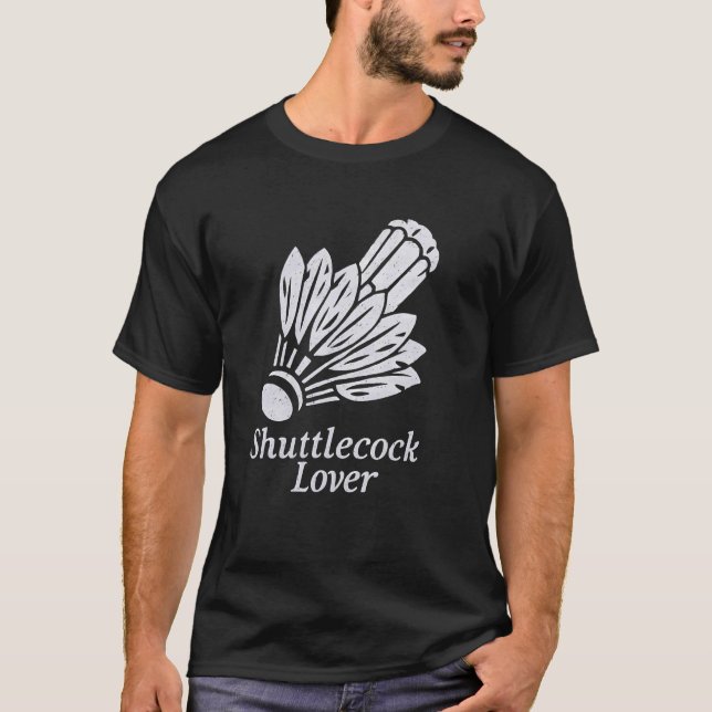 Camiseta Aquele Shuttlecock Racket Birdie Athlete Badmi (Frente)