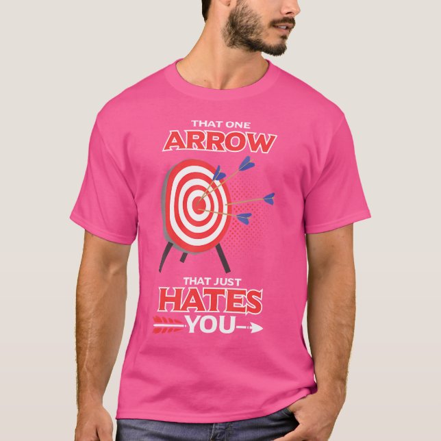 Camiseta Aquele Uma Flecha Que Simplesmente Odeia Você Tiro (Frente)