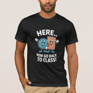 Camiseta Aqui Agora Volte Para A Aula Enfermeira Escolar Pr