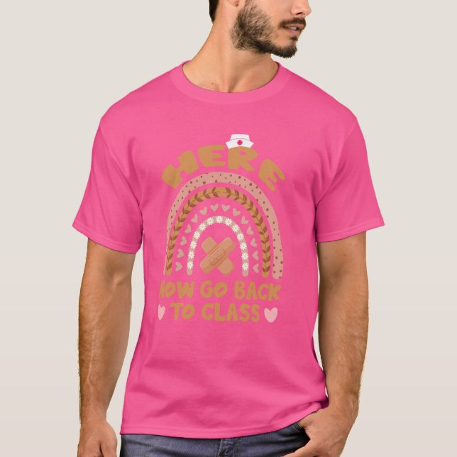 Camiseta Aqui Agora Volte Para A Classe Enfermeira Enfermei (Frente)
