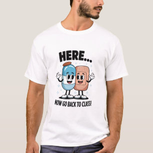 Camiseta Aqui Agora Volte Para O Médico Enfermeiro Da Escol