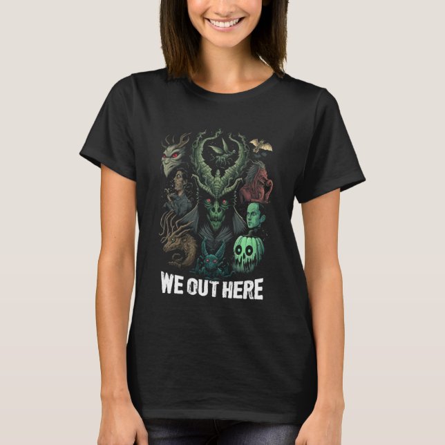 Camiseta Aqui, Apoiamos Todo Seu Cripti Mítico Local (Frente)