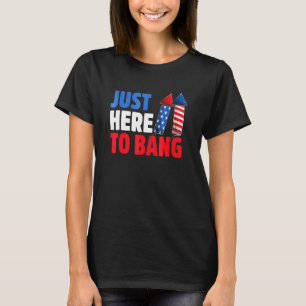 Camiseta Aqui Bang 4 De Julho Fireworks E Veteran D