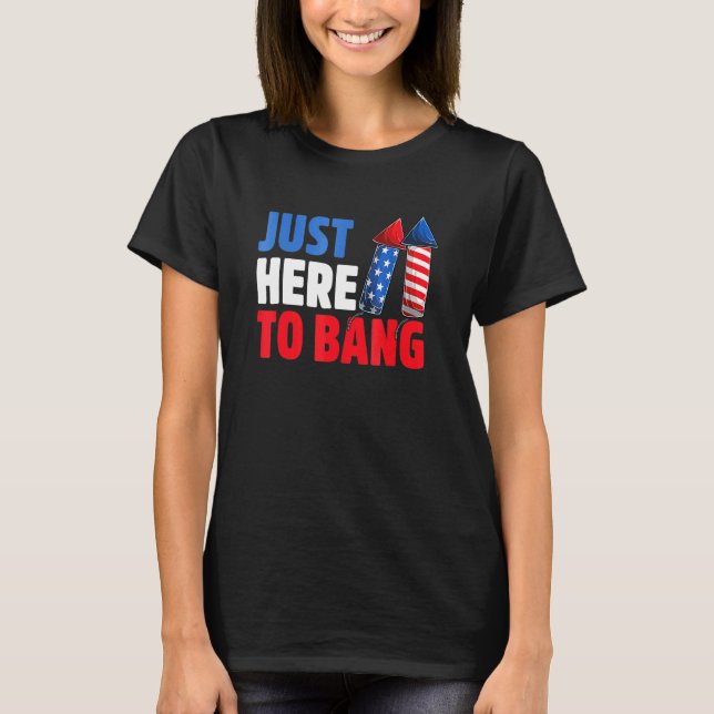 Camiseta Aqui Bang 4 De Julho Fireworks E Veteran D (Frente)