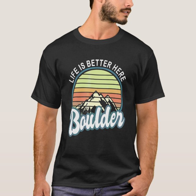 Camiseta Aqui Boulder Colorado (Frente)