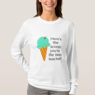 Camiseta Aqui está a colher, você é o melhor professor!