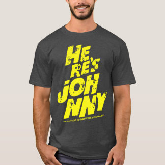 Camiseta Aqui está a música do Johnny dj dança rock legal j
