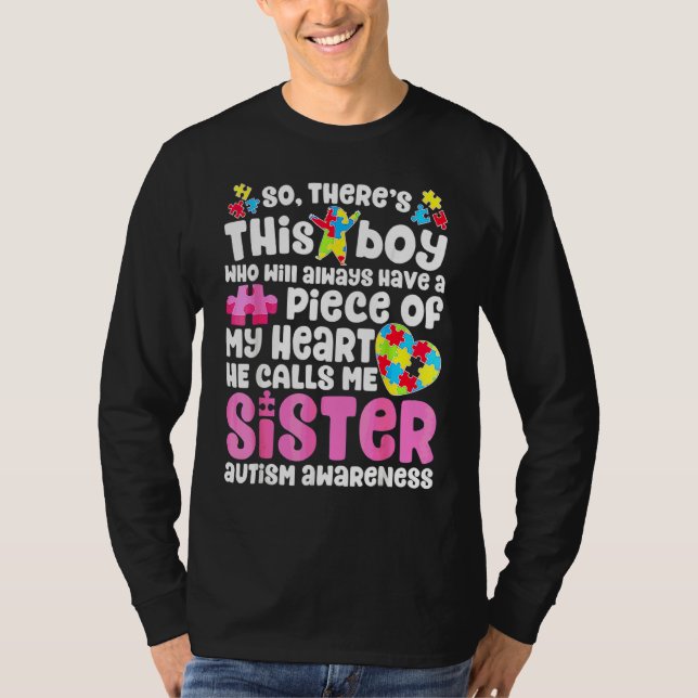 Camiseta Aqui está este B Oy que ele chama de Autismo Ister (Frente)