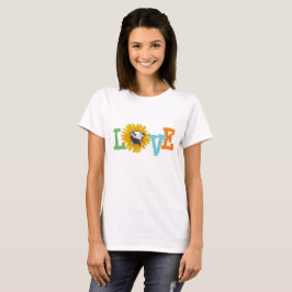 Camiseta Aqui está meu amor por Sunflower Piggy