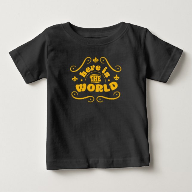 Camiseta Aqui está o mundo (Frente)