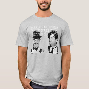 Camiseta Aqui está outra bela bagunça em que te meti.