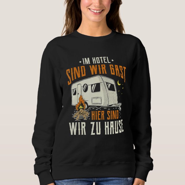 Camiseta Aqui Estamos Nós Em Caravanas E Campos (Frente)