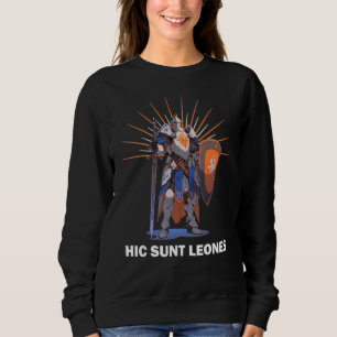Camiseta AQUI ESTÃO LEÕES Lema dos Cavaleiros Templários