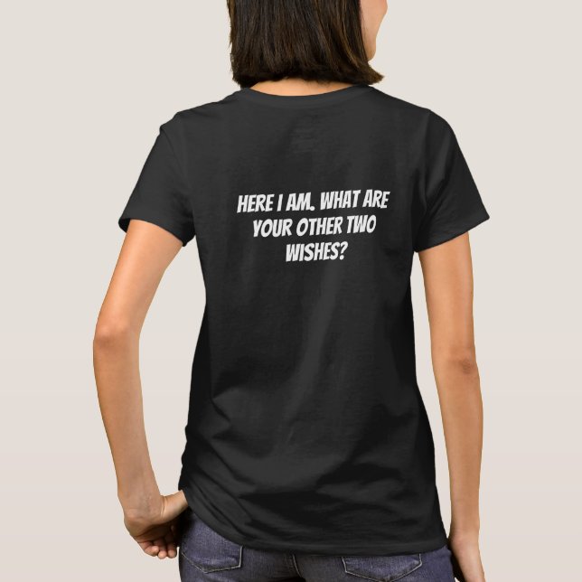 Camiseta aqui estou eu  (Verso)