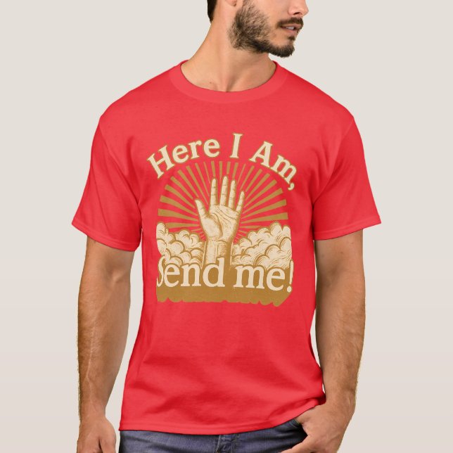 Camiseta Aqui Estou - Mande-Me (Frente)