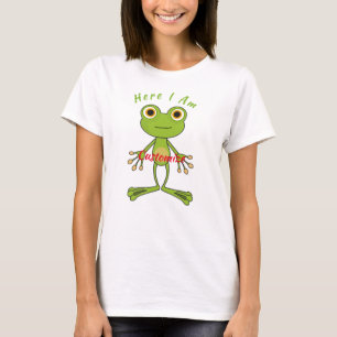 Camiseta Aqui estou o sapo bonito Thunder_Cove 