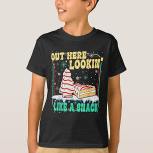 Camiseta Aqui fora parecendo um lanche Bolos de Natal Debb