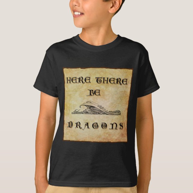 Camiseta Aqui Há Dragões (Frente)