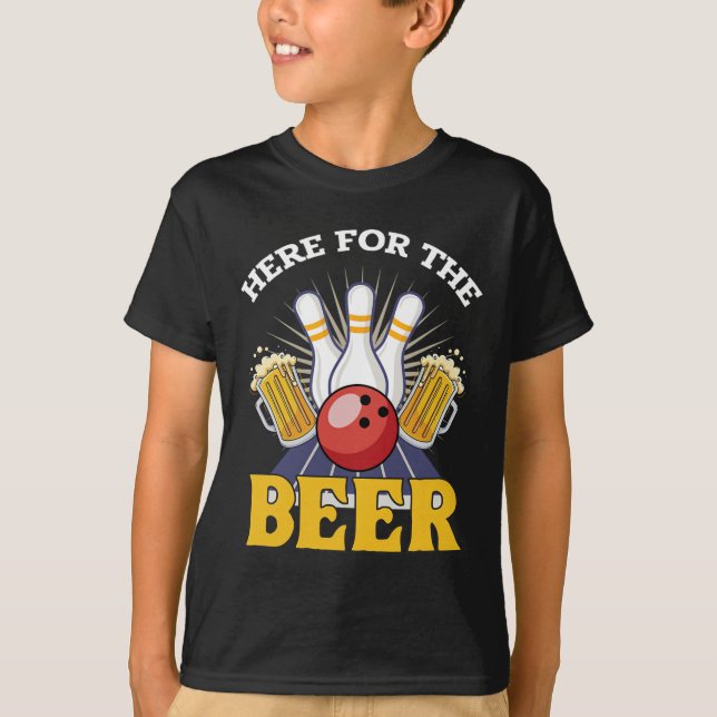 Camiseta Aqui Para A Boliche De Cerveja (Frente)