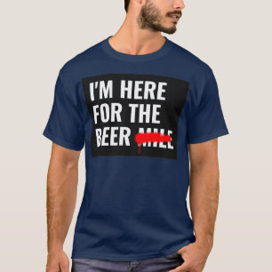 Camiseta Aqui para a cerveja