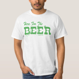 Camiseta Aqui para a Cerveja Verde