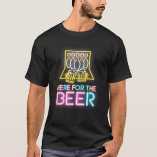 Camiseta Aqui Para A Equipe De Boliches De Cerveja