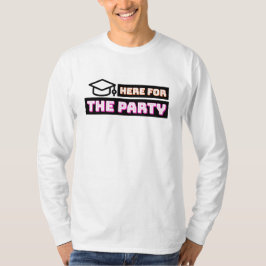 Camiseta Aqui para a Faculdade de Festas