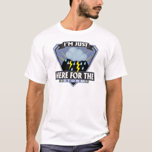 Camiseta Aqui para a tempestade