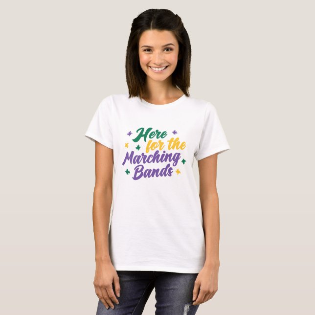Camiseta Aqui para as Bandas Marching (Frente Completa)