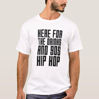 Camiseta Aqui, Para As Bebidas E A Quota De Rap Engraçada D