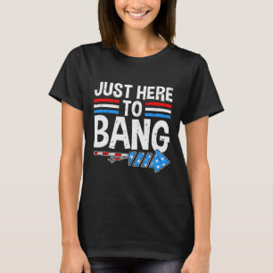 Camiseta Aqui Para Bang Shirt Fireworks Celebração 4 De Ju