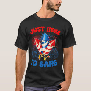 Camiseta Aqui Para Bater Bandeira Americana Engraçada 4 De 