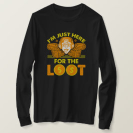 Camiseta Aqui para o Loot - Design de jogos
