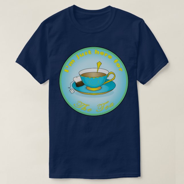 Camiseta Aqui para o Tea 1 (Frente do Design)