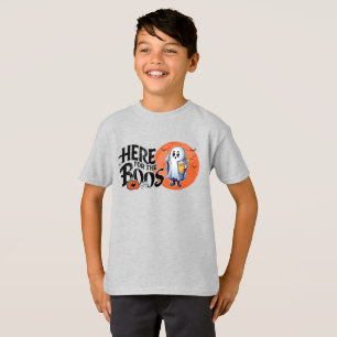 Camiseta Aqui para os Boos Beba e coloque seu Spook em ci