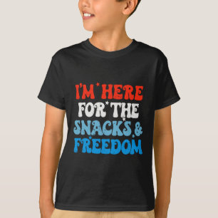 Camiseta Aqui Para Os Cachorros E Liberdade 4 De Julho Boys