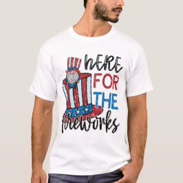 Camiseta Aqui Para os Fogos de Artifício